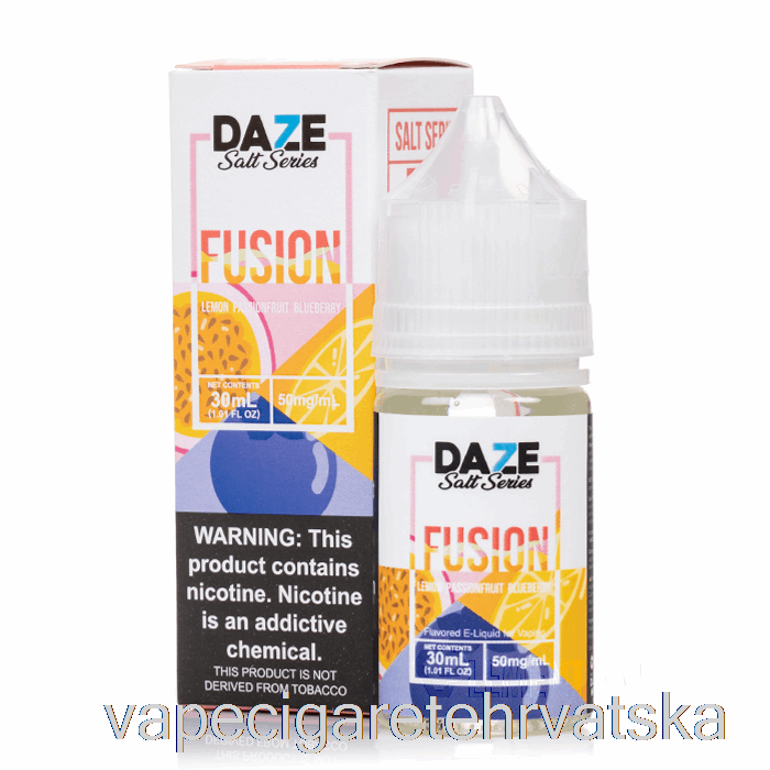 Vape Cigarete Limun Passionfruit Borovnica - 7 Daze Fusion Sol - 30 Ml 50 Mg